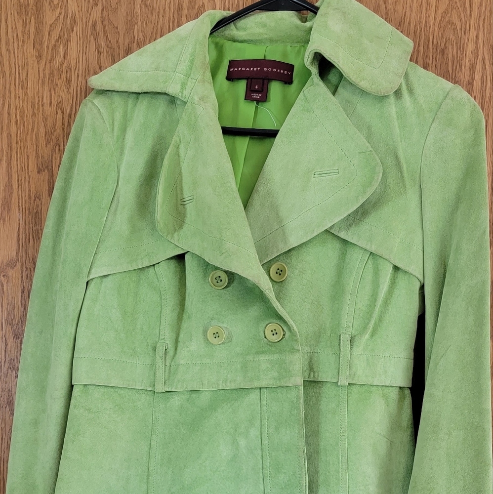 Green suede jacket